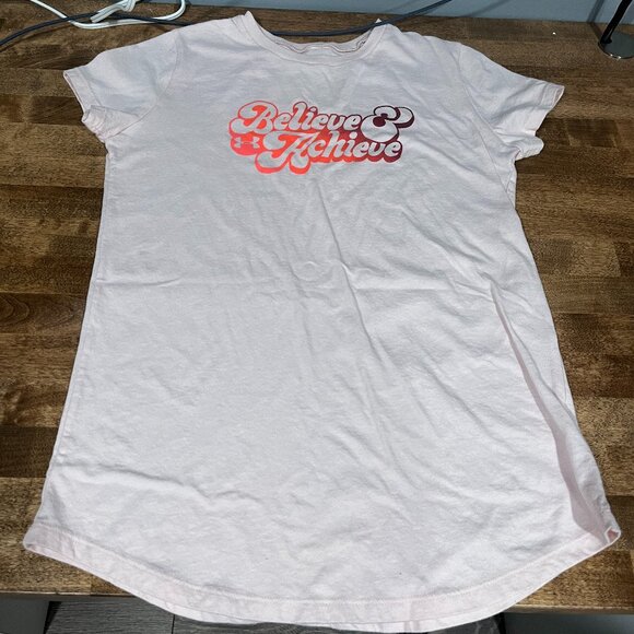 Under Armour Other - Under Armour Youth Large T-Shirt "Believe & Achieve"
